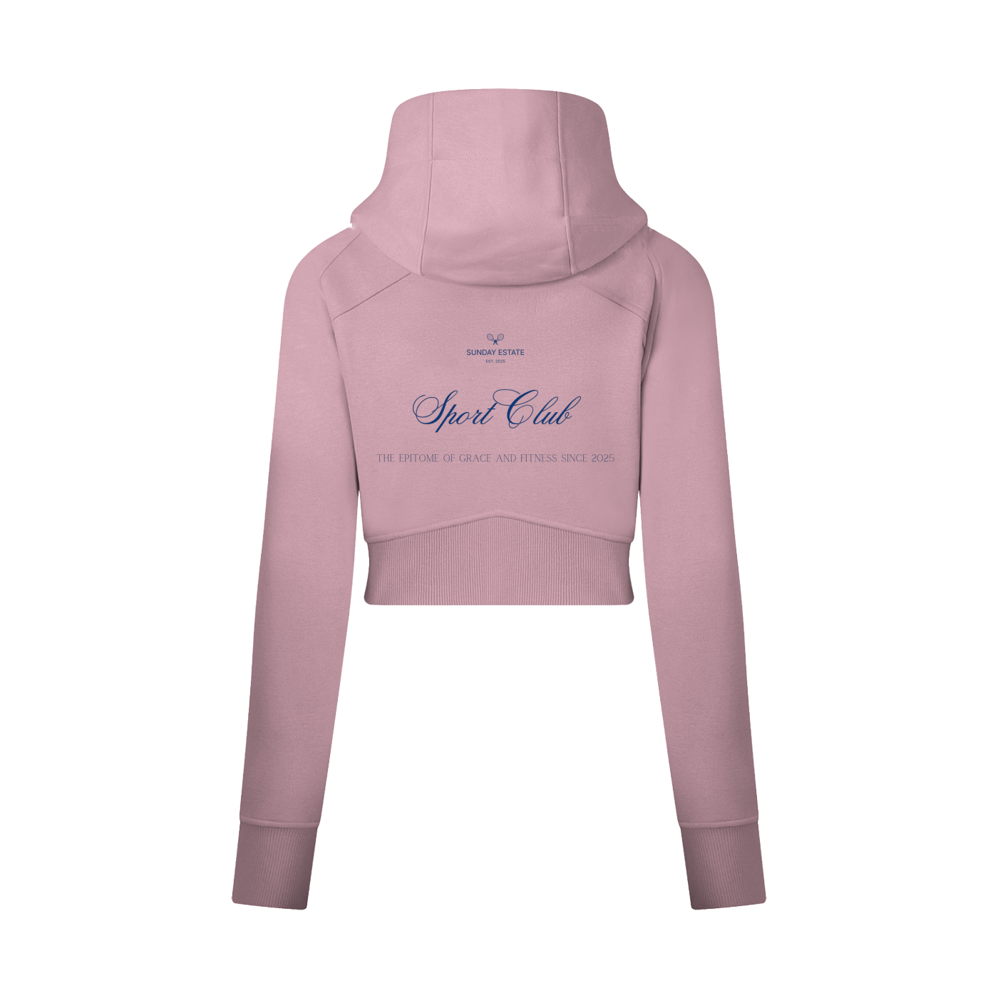 Sunday Estate Cropped Zip-Through Hoodie